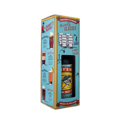 Irish Whiskey Shanky's Whip Liqueur  + 4 shot glasses