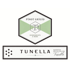 white wine Pinot Grigio La Tunella Friuli Colli Orientali DOP 2024