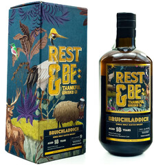 Rest & Be Tankful Isla Single Malt Scotch Whiskey Bruhladih 18 years. Single Cask No. 1434/ 2004 Cask Strength