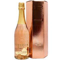Rose Yostereich sparkling wine with gold pieces 0.75l. Karl Infur