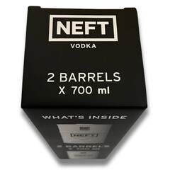 NEFT Vodka - bundle 2 white barrels x 700 ml 