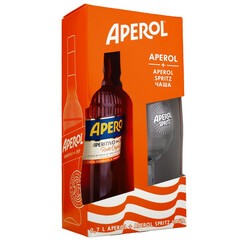 Aperitivo Aperol with glass