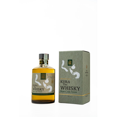 Japanese Blended Malt Whiskey Kura Rum Cask Finish 0.70l. Box