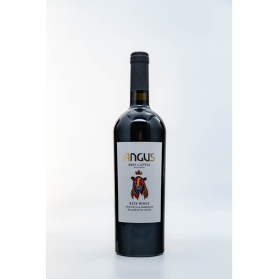 Червено вино Мелник 55 и Марселан Блек Ангъс Бийф Катл 2021г. 0,75л. България