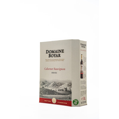 Red wine Cabernet Sauvignon Thracian Lowland 2021. 3.0 l. Domain Boyar