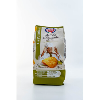 Potato chips Methodo Artigianale with 6% Extra Virgin Olive Oil 130g. Pata