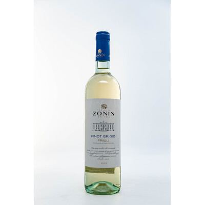 White wine Pinot Grigio Friuli Aquilera DOC 2022. 0.75 l. Vinicola Zonin said