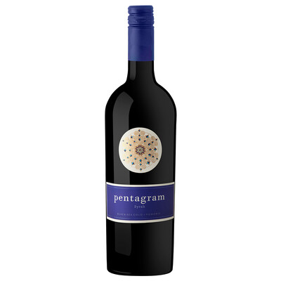 Червено вино Сира Пентаграм 2019г. 0,75л. Поморие