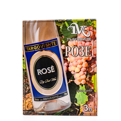 Вино Розе от Пино Гри 3,0л. Кутия Търговище