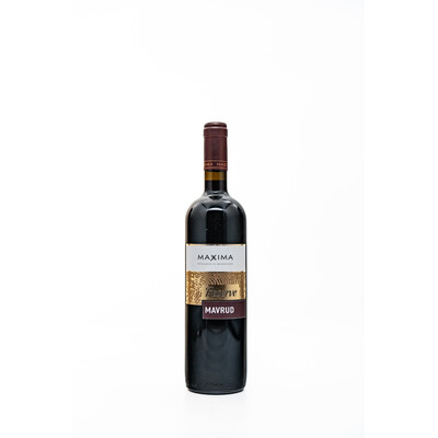 Red wine Mavrud Reserva Maxima 2015. 0.75 l. Borovitsa
