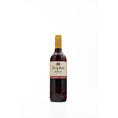 Red wine Sofia Merlot 0.75l. Carnobat
