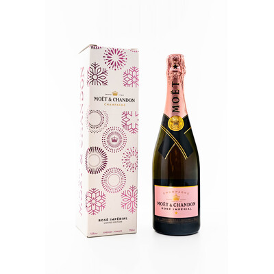 Champagne Moet Chandon Rose Imperial Brut Limited Edition 0.75l. Festive Box