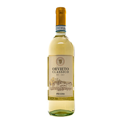 White wine Orvieto Classico DOC 2021. 0.75 l. Picini