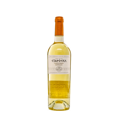 White wine Chardonnay Barrick 2022. 0.75 l. Starosel