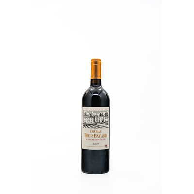 red wine Chateau Tour Bayard Montan Saint-Emilion AOC 2019