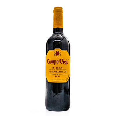 Red wine Tempranillo Rioja DOC 2021. 0.75 l. Campo Viejo