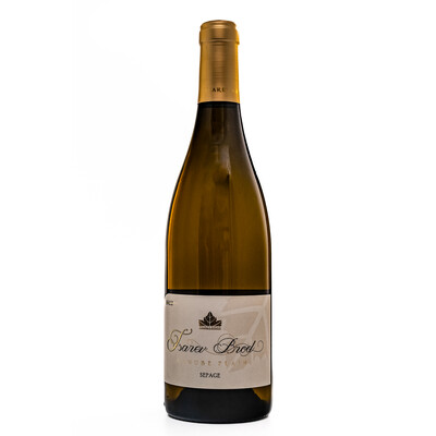 White wine Sepage from Sauvignon Blanc, Traminer and Chardonnay 2022. 0.75 l. Wine cellar Tsarev Brod