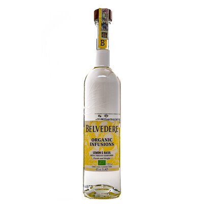 Vodka Belvedere Organic Infusion Lemon and Basil 0.70l.