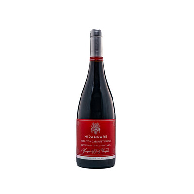Червено вино Мерло и Каберне Фран 2022г. 0,75л. Мидалидаре Естейт