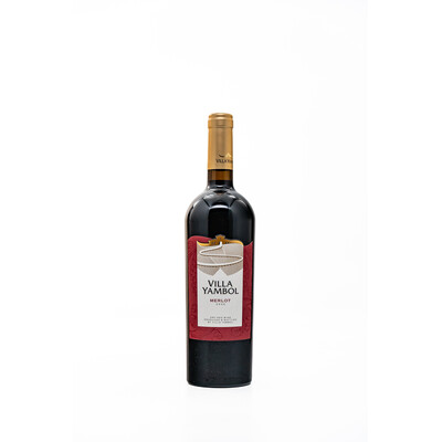 Червено вино Мерло 2022г. 0,75л. Вила Ямбол