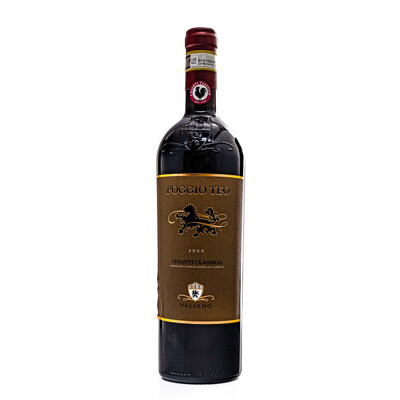 Червено вино Поджио Тео Кианти Класико Валиано ДОКГ 2020г. 0,75л.