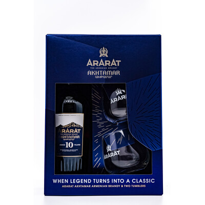 Ararat Akhtamar 10YO Glass Set 0,7 l
