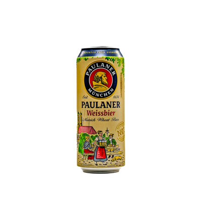 Beer Paulaner Münchner Weiss 0.50l. ken ~ Germany *5.5% alc.s-e