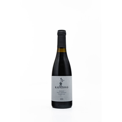 Red wine Syrah, Petit Verdot and Primitivo 2020. 0.375 l. Kapatovo Bulgaria