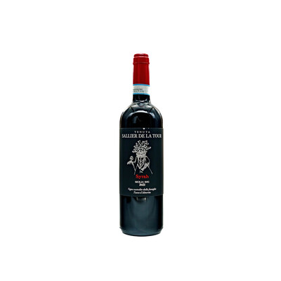 red wine Syrah Salier de la Tour Sicilia DOC 2021