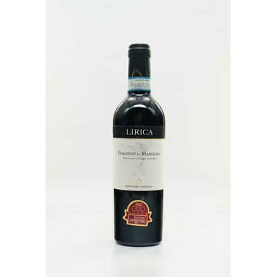 Red wine Primitivo di Manduria Lirika DOC 2020.