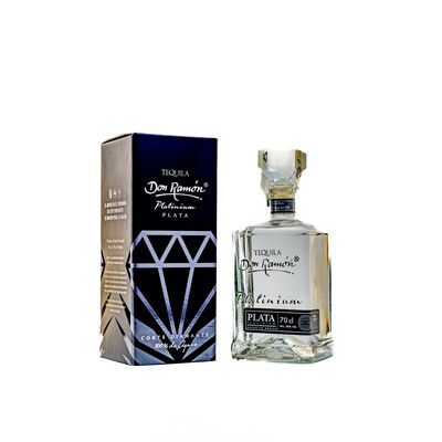 Tequila Don Ramon Platinum Plata Corte Diamante 0.70l. Box Jalisco ~ Mexico * 35% alc.s-e NB 2022