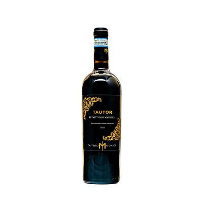 Red wine Primitivo di Manduria Tautor DOC 2021. 0.75 l. Castello Monachi ~ Italy