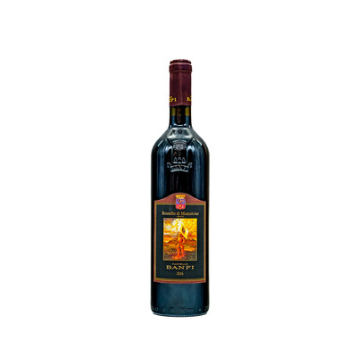 Red wine Brunello di Montalcino DOCG 2018.