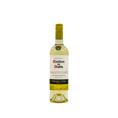 White wine Sauvignon Blanc Reserve Casillero del Diablo 2023.