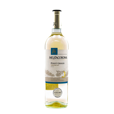 White wine Pinot Grigio Trentino DOC 2022.