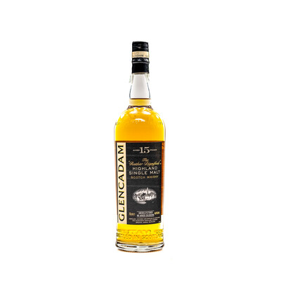 Highland Single Malt Scotch Whiskey Glencadam 15 years.