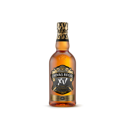 Блендид Скоч Уиски Чивас Регал XV Финишид ин Гран Шампан Коняк Каск 15г.