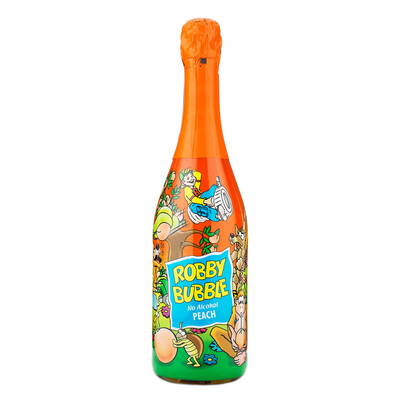 Robby Bubble Non Alcoholic Carbonated Drink Peach