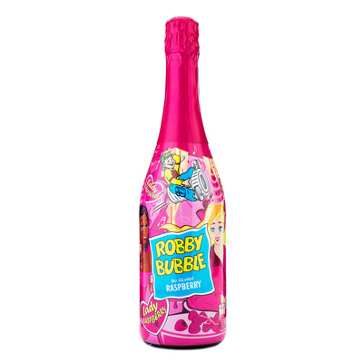 Robby Bubble Non Alcoholic Carbonated Drink Raspberry