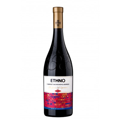 Червено вино Каберне и Мавруд Етно 2017г. 0,75л. Винарска изба Етно