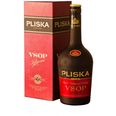Бренди Плиска 7 г. V.S.O.P. с кутия 0.7 л. Преслав /Vinex Preslav Brandy Pliska VSOP Reserve Aged 7 Years