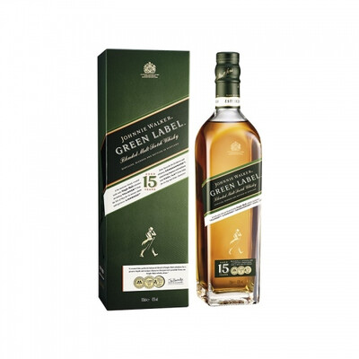 Блендид Малц Скоч Уиски Джони Уокър Зелен Етикет 15г. 0,70л.