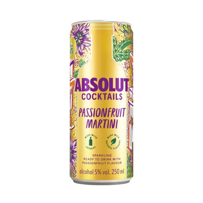 Absolut Cocktail RTD Passionfruit Martini 0,25
