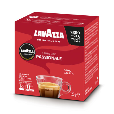 Espresso Passionale A MODO MIO Lavazza (16 individually wrapped capsules)