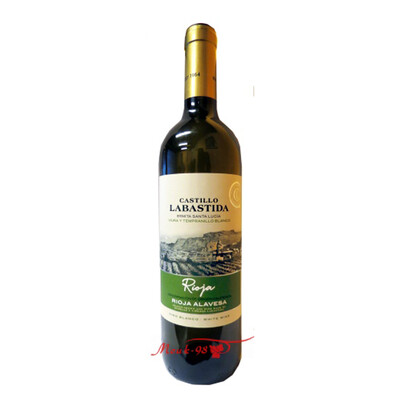 White wine Viura and Tempranillo Bianco Castillo Labastida DOC 2021. 0.75l. Bodegas and Vinedos Labastida, Rioja Alavesa Spain