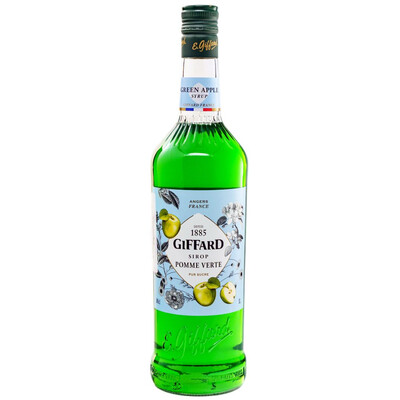 Green  Apple Syrup 1.0 l. Giffard, France