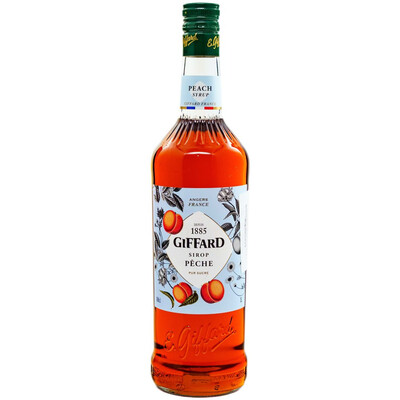 Peach syrup 1.0 l. Giffard, France