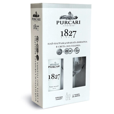 Purcari Rara Neagra 1827 2022 0.75 Gift Pack with Glass