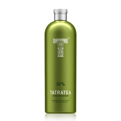 Liqueur based on herbal tea and citrus fruits Tatratea