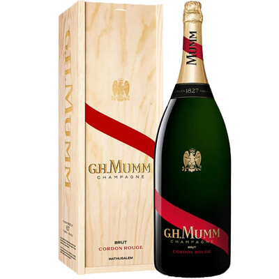 Mumm Cordon Rouge Jeroboam Wooden Box